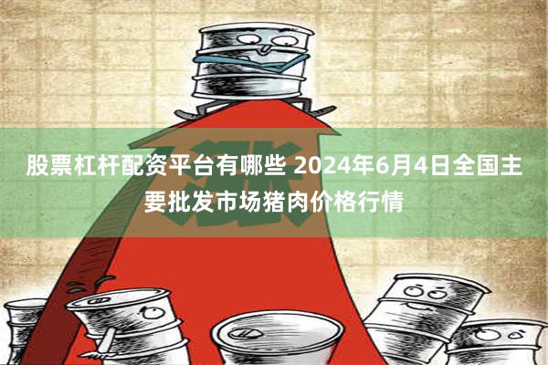 股票杠杆配资平台有哪些 2024年6月4日全国主要批发市场猪肉价格行情