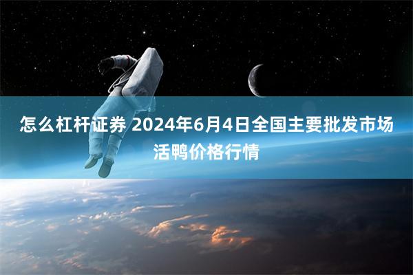 怎么杠杆证券 2024年6月4日全国主要批发市场活鸭价格行情