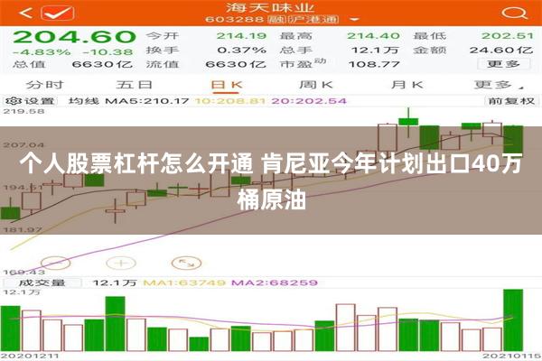 个人股票杠杆怎么开通 肯尼亚今年计划出口40万桶原油