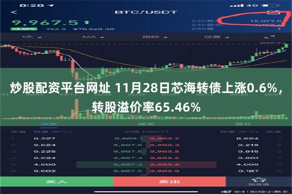 炒股配资平台网址 11月28日芯海转债上涨0.6%，转股溢价率65.46%