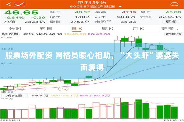 股票场外配资 网格员暖心相助，“大头虾”婆婆失而复得